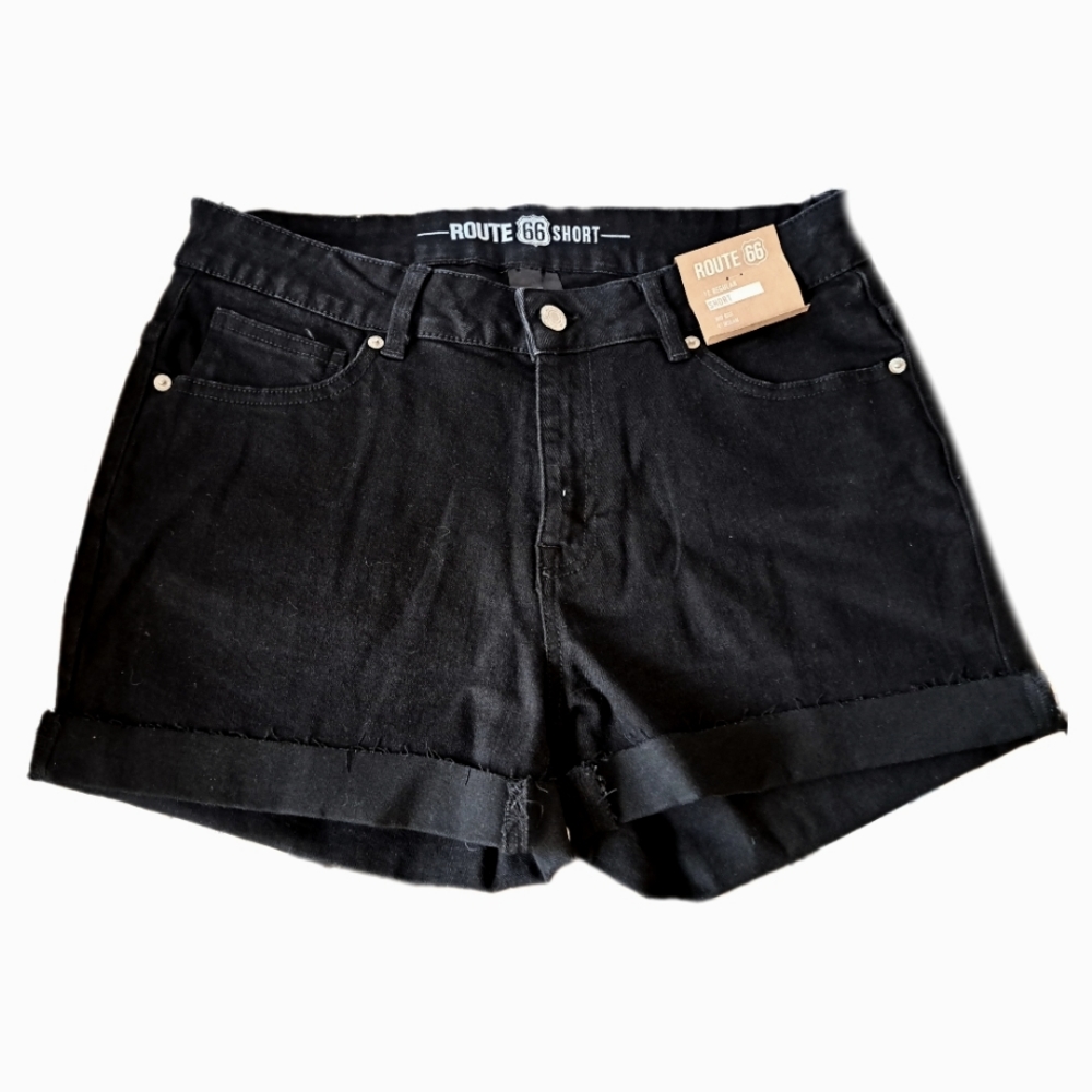 Route 66 New With Tags Roll Cuff Distressed Jean Shorts Size 12